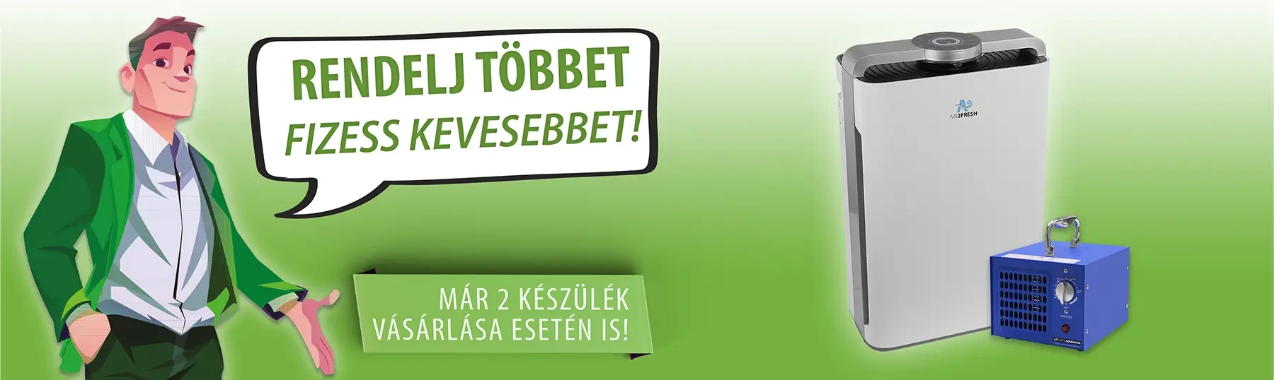 mennyiségi kedvezmény ózongenerátor légtisztító